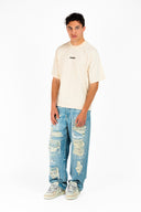 TRICOU BARROW,  Teddy Bear Multicolor Print, Cream