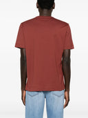 Tricou Zegna, Little Logo, Simple, Dark Red