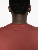 Tricou Zegna, Little Logo, Simple, Dark Red