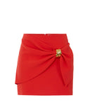 Fusta ELISABETTA FRANCHI, Miniskirt with jewel detail, Orange