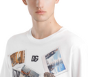 TRICOU DOLCE & GABBANA, Postcard Print, White