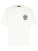 Tricou DOLCE & GABBANA, Logo Brodat, Alb