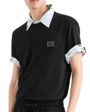 Tricou DOLCE & GABBANA, logo new plate cotton t-shirt, Negru