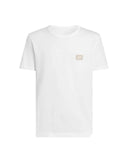 Tricou DOLCE & GABBANA, logo new plate cotton t-shirt, Alb
