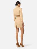 Jacheta ELISABETTA FRANCHI, Cotton gabardine jacket with cargo pockets