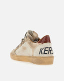 Sneakers Golden Goose, Ball Star, Red Croco Details, Crem