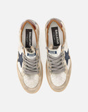 Sneakers Golden Goose, Ball Star, Red Croco Details, Crem