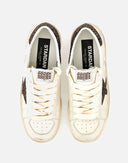 Sneakers GOLDEN GOOSE, STARDAN, Glitter attach, Alb