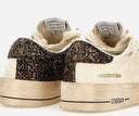 Sneakers GOLDEN GOOSE, STARDAN, Glitter attach, Alb
