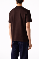 Tricou ZEGNA, piqué cotton T-shirt, Dark Brown