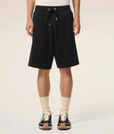 Pantaloni AMI PARIS, Black Cotton Ami De Coeur Short