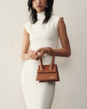 Geanta JACQUEMUS, Le Chiquito Moyen mini bag, Maro