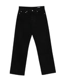 Jeans JACQUEMUS, straight de-Nimes jeans, Negru
