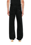 Jeans JACQUEMUS, straight de-Nimes jeans, Negru