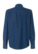 Camasa JACOB COHEN, Western, Medium Blue Lightweight Denim with Stone Wash