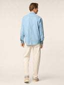 Camasa JACOB COHEN, Denim with Bleach Wash, Blue