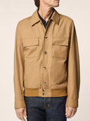 Jacheta Jacob Cohen, Bomber in Mink Brown Cotton and Nylon