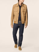 Jacheta Jacob Cohen, Bomber in Mink Brown Cotton and Nylon