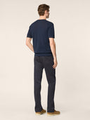Tricou JACOB COHEN, Short Sleeve Top Combed Cotton, Bleumarin