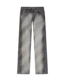Jeans OFF WHITE, Diagonal Prints, Gri
