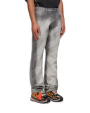 Jeans OFF WHITE, Diagonal Prints, Gri