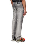 Jeans OFF WHITE, Diagonal Prints, Gri