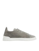 Sneakers Zegna, Low Top, Triple Stitch, Grey