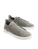 Sneakers Zegna, Low Top, Triple Stitch, Grey