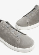 Sneakers Zegna, Low Top, Triple Stitch, Grey