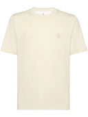 Tricou BRUNELLO CUCINELLI, Classic Design, Beige