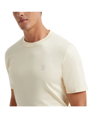 Tricou BRUNELLO CUCINELLI, Classic Design, Beige