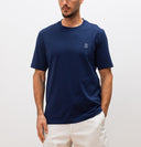 Tricou BRUNELLO CUCINELLI, Classic Design, Dark Blue