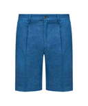 BERMUDE STEFANO RICCI, Logo Insert, Wool, Blue