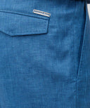 BERMUDE STEFANO RICCI, Logo Insert, Wool, Blue