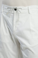 Pantaloni scurti ELEVENTY, garment-dyed cotton jogger bermuda shorts, Alb