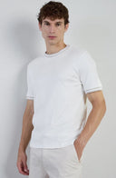 Tricou ELEVENTY, cotton jersey t-shirt, Cream