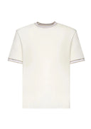 Tricou ELEVENTY, cotton jersey t-shirt, Cream