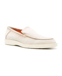 Loafers Santoni, Classic, Leather, Beige