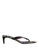 Sandale DSQUARED2, BLACK Heeled mules with logo