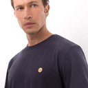Tricou STEFANO RICCI, Simple Design, Logo Insert, Navy Blue