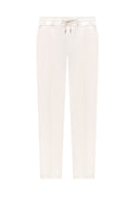 Pantaloni MOORER, Matthew white sweatpants