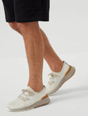 Sneakers BRUNELLO CUCINELLI, Knitted Detail, Low Top, Beige