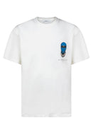 TRICOU IH NOM UH NIT, Blue Mask On print, Regular Fit, Alb