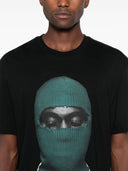 Tricou IH NOM UH NIT, Dark Green Mask Print, Black