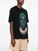 Tricou IH NOM UH NIT, Dark Green Mask Print, Black
