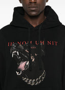 HANORAC IH NOM UH NIT, Black dog-print sweatshirt