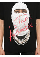 TRICOU IH NOM UH NIT, This is Authentic Red Print on Front, Negru