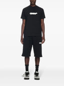 Tricou OFF WHITE, Spray Arrow Design, Black, Slim Fit
