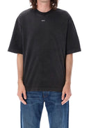 Tricou OFF WHITE, People Print, OMAA120F23JER0121001, Skate Fit