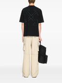TRICOU OFF WHITE, Banknote Arrow, Skate Fit, Black